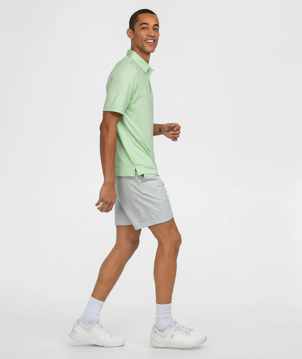 Southern Shirt Company | Grayton Heather Polo in Vapor Green