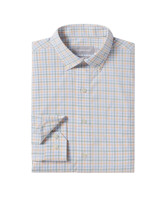 Southern Shirt Company | Samford Check Long Sleeve Button Down in Meadowbrook