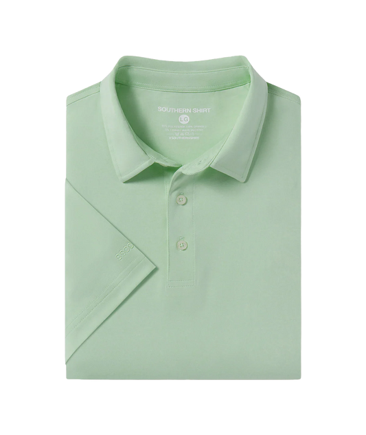 Southern Shirt Company | Grayton Heather Polo in Vapor Green