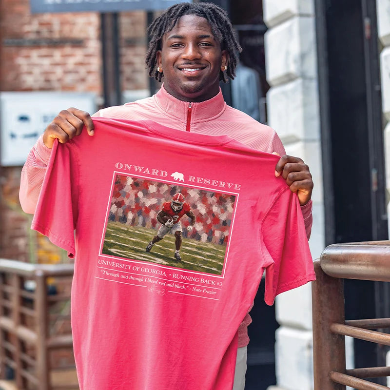 Onward Reserve | UGA Nate Frazier Tee in Washed Red