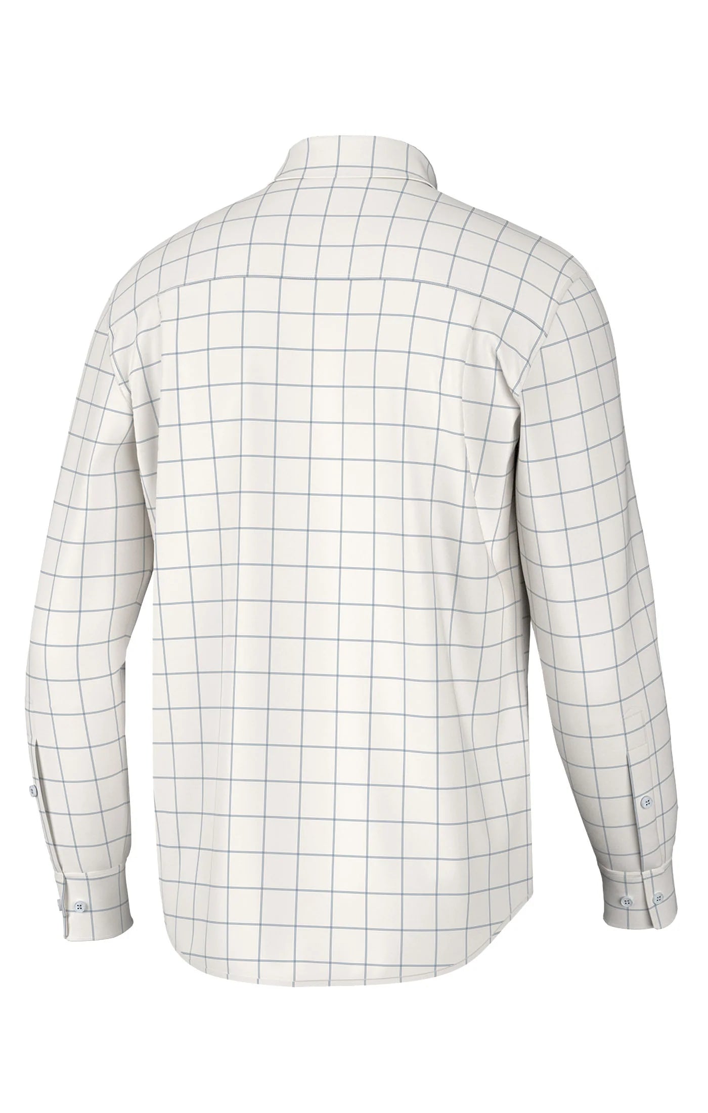 Youth Hadley Classic Long Sleeve Button Down in Blue Windowpane