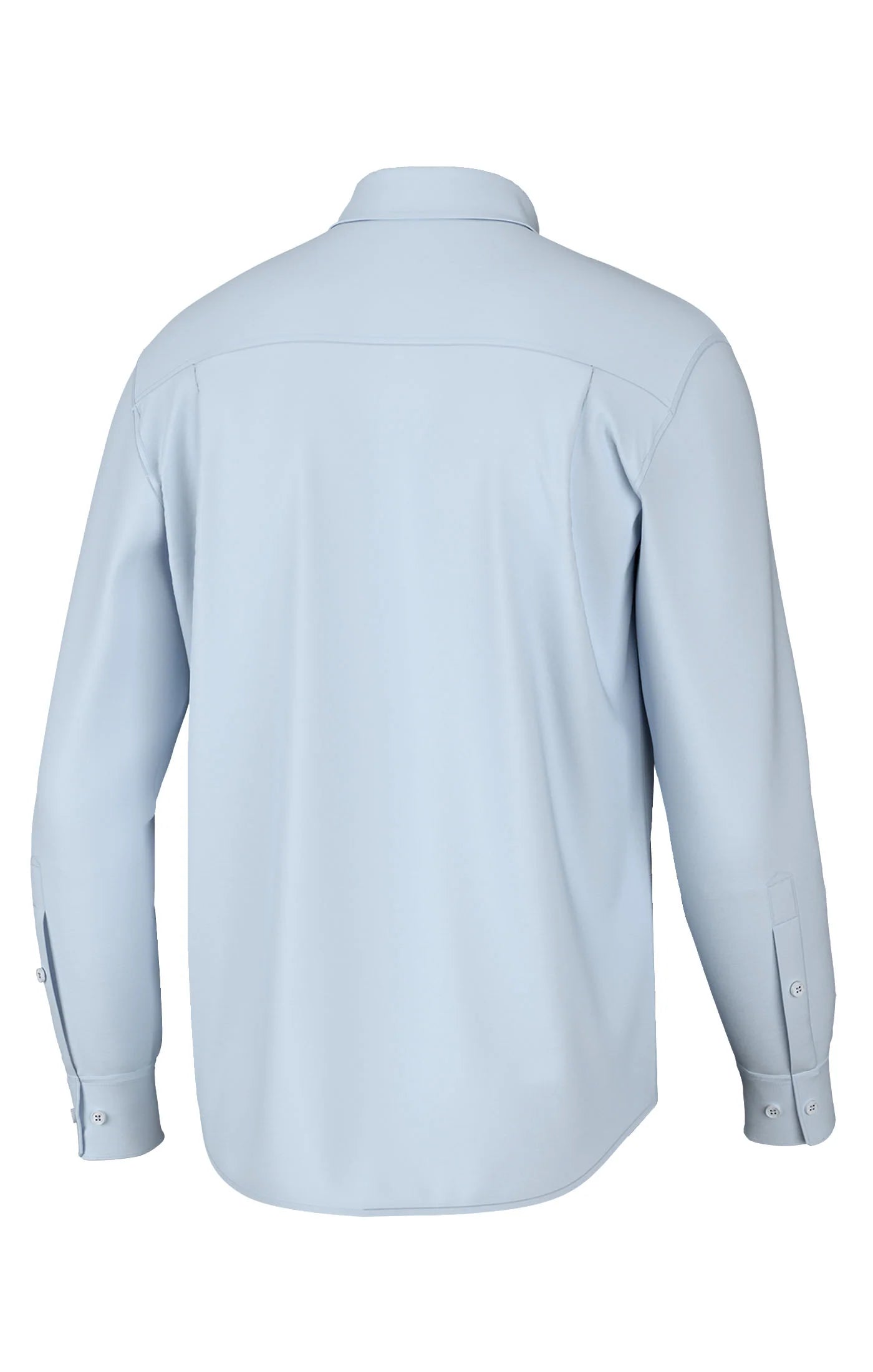 Youth Hadley Classic Long Sleeve Button Down in Solid Blue
