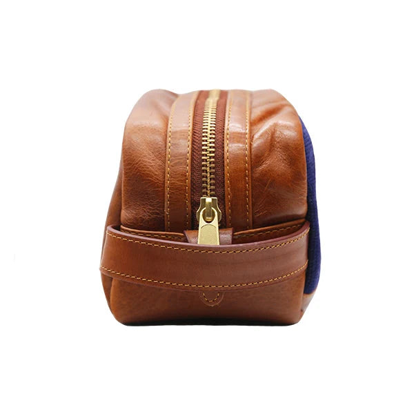 Smathers & Branson | Southern Sportsman Pattern Toiletry Bag in Classic Navy