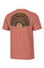 Southern Point Turkey Fan Mount SS Tee in Burnt Sienna