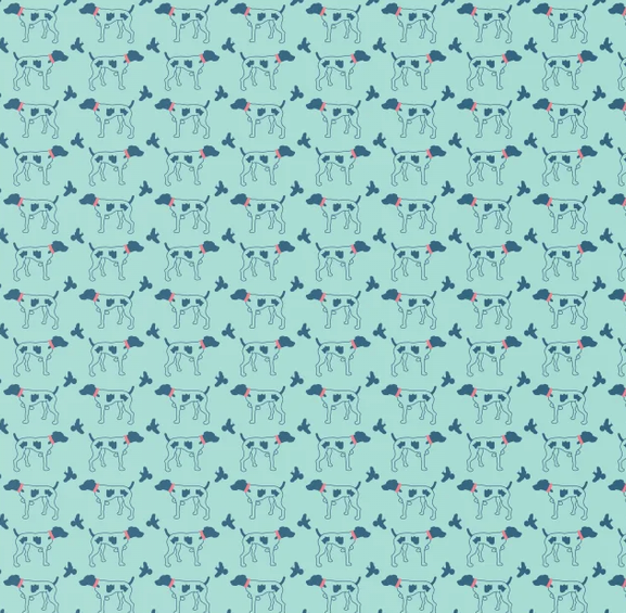 Southern Point Patterned Trunk in Greyton Mint