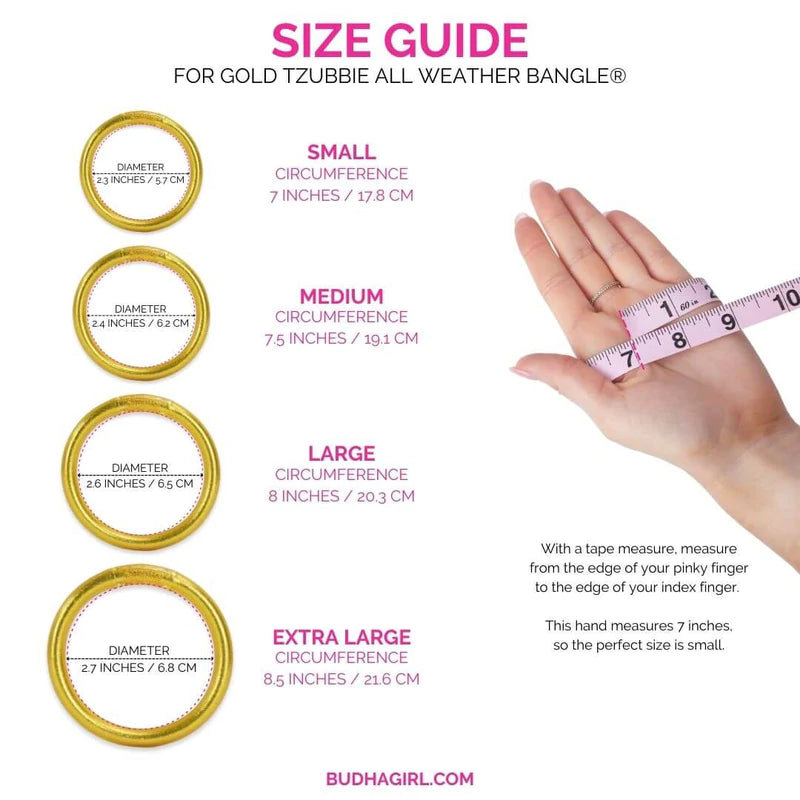 BuDha Girl TZUBBIE ALL WEATHER BANGLE in Medium