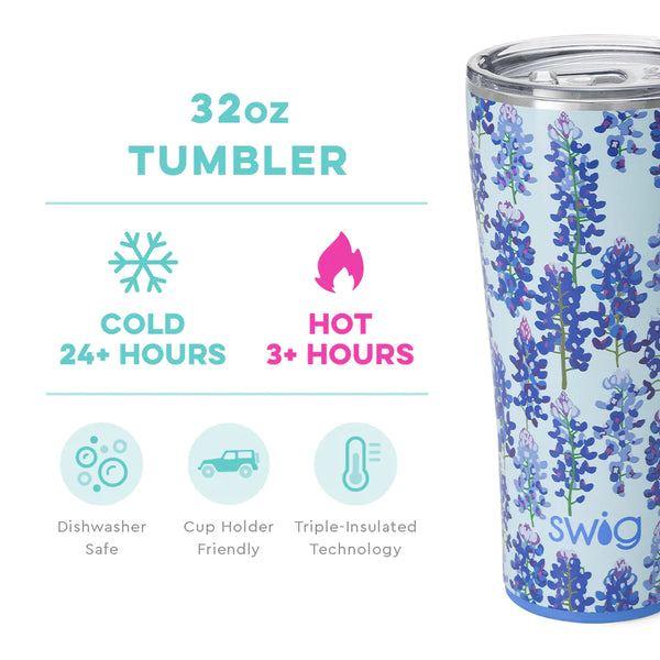 Swig Bluebonnet Tumbler (32oz) – Plantation 59