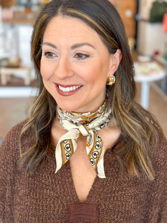 The Devan Boho Scarf in Ivory