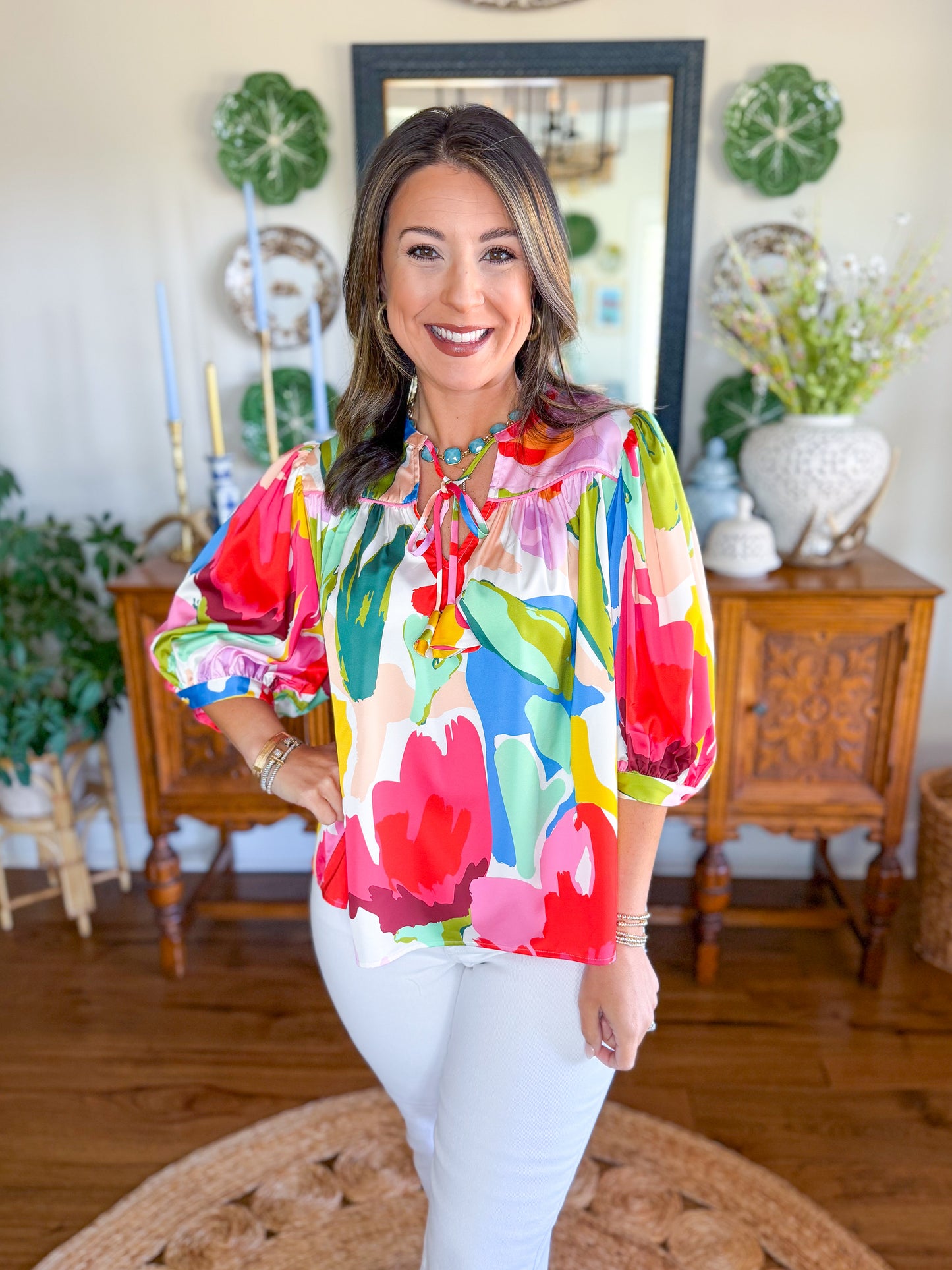 Crosby | Figgy Top in Painted Petals