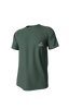 Southern Point Camo Logo Short Sleeve Pocket Tee in Duck Green