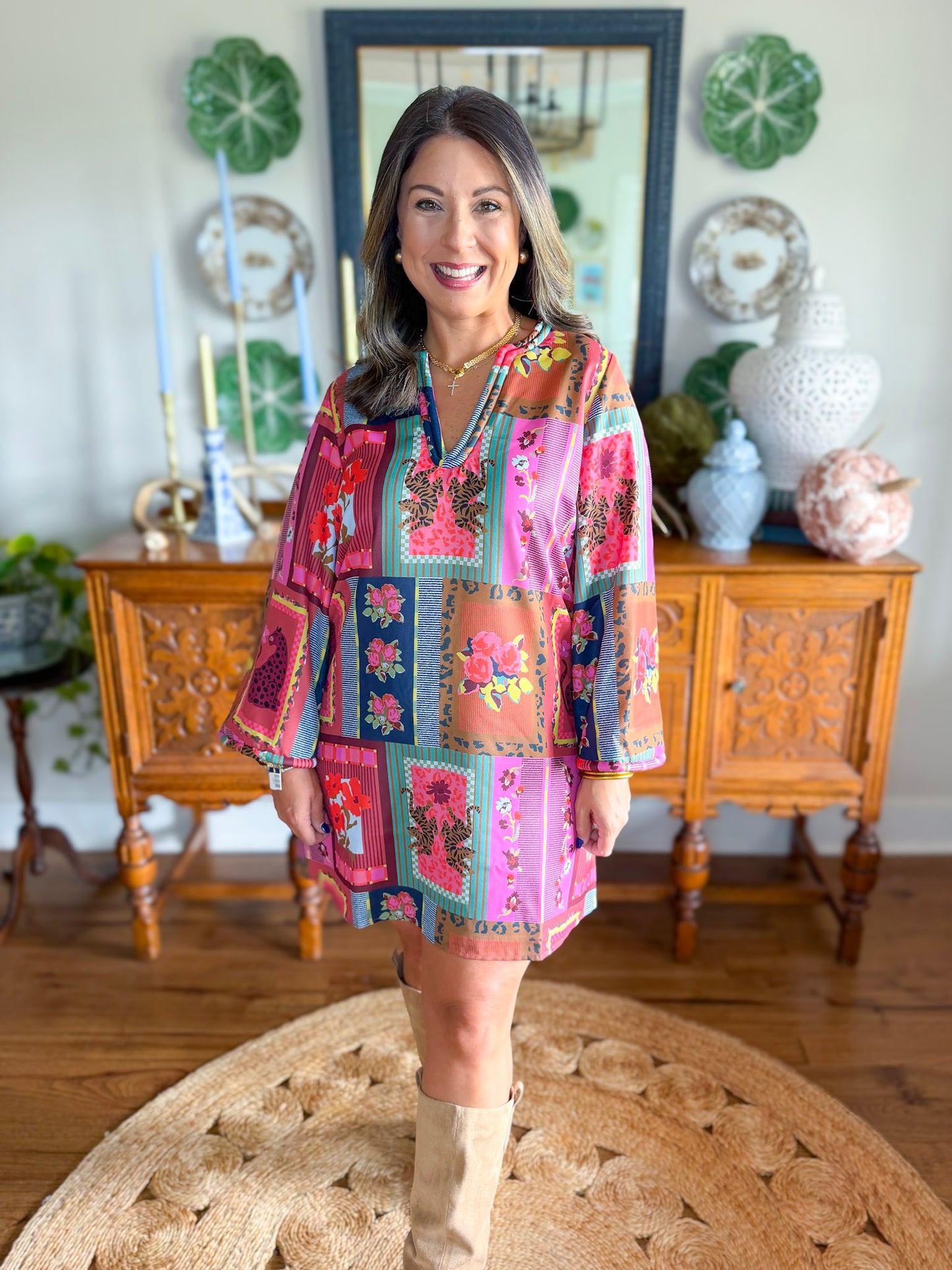 Crosby | Skyler Dress in Vintage Vingette