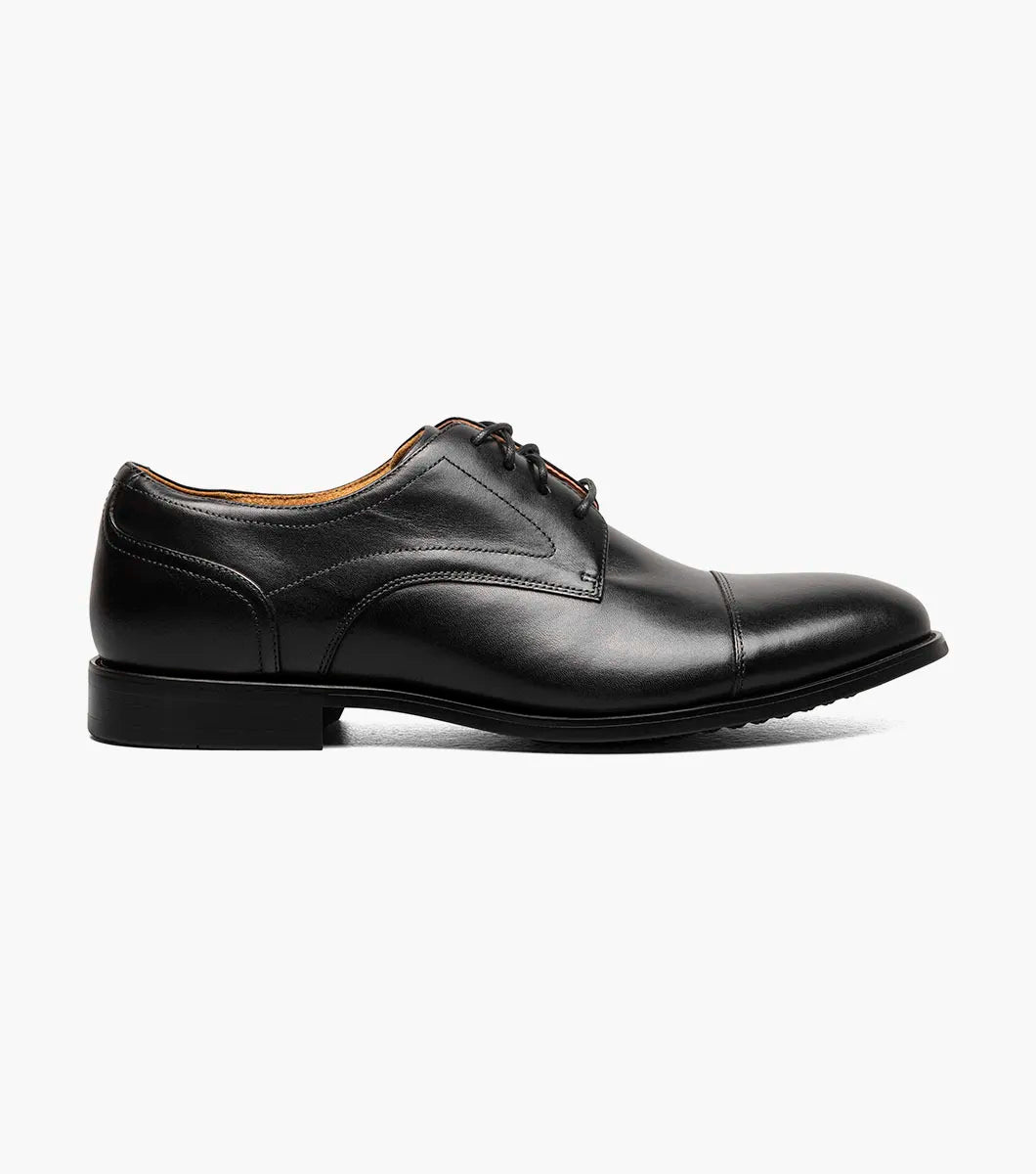 Florsheim | Rucci Cap Toe Oxford in Black Smooth