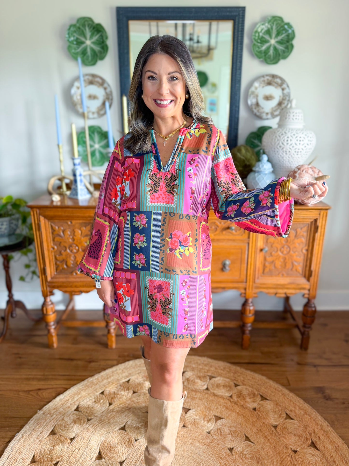 Crosby | Skyler Dress in Vintage Vingette