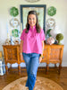 The Elise Blouse in Pink
