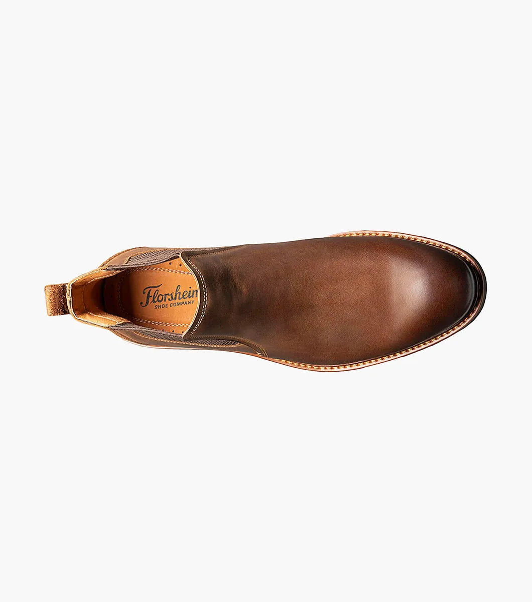 Florsheim | Lodge Plain Toe Gore Boot in Brown