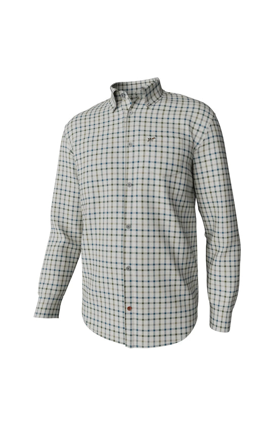 Southern Point Youth Hadley Luxe Long Sleeve Button Down Burton Check in Mallard
