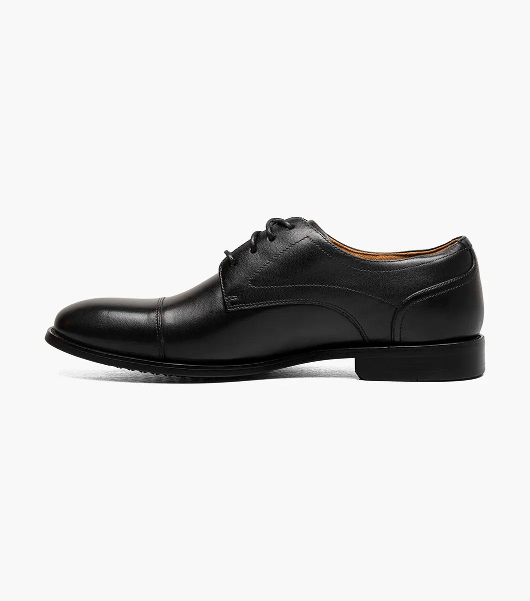 Florsheim | Rucci Cap Toe Oxford in Black Smooth