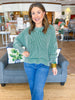 Muted Moments Sweater in Dark Green