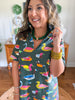 Caryn Lawn | Georgia Duck Dress in Green