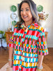 Karlie | Multi Poplin Maxi Shirt Dress
