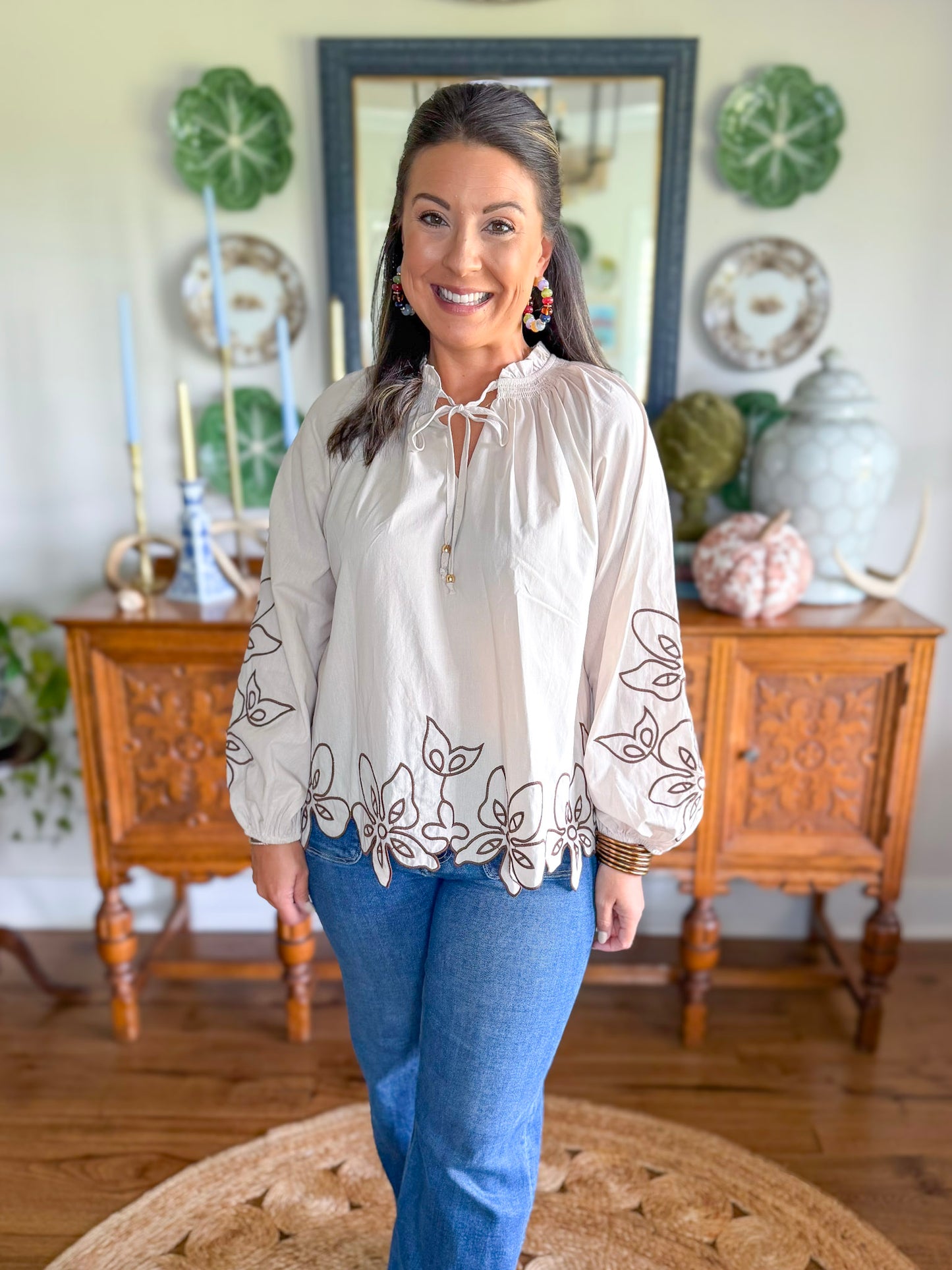 Harlow Embroidered Blouse