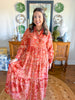 Cinnamon Paisley Dress