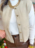 Soft Season Sweater Vest Top in Ecru
