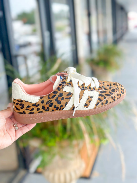 Back 70 Cloud Sneakers in Leopard Camel White