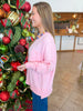 Cozy Nights Oversized Sweater in Pink