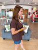Woven In Warmth Sweater Top in Brown