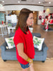 Woven In Warmth Sweater Top in Red