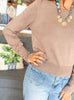 Classic Comfort Sweater Top in Mocha