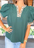 Wild For Fall Top in Green