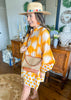 Sunshine Tienda | Gold Palm Geo with Gold Dot Lilly Dress