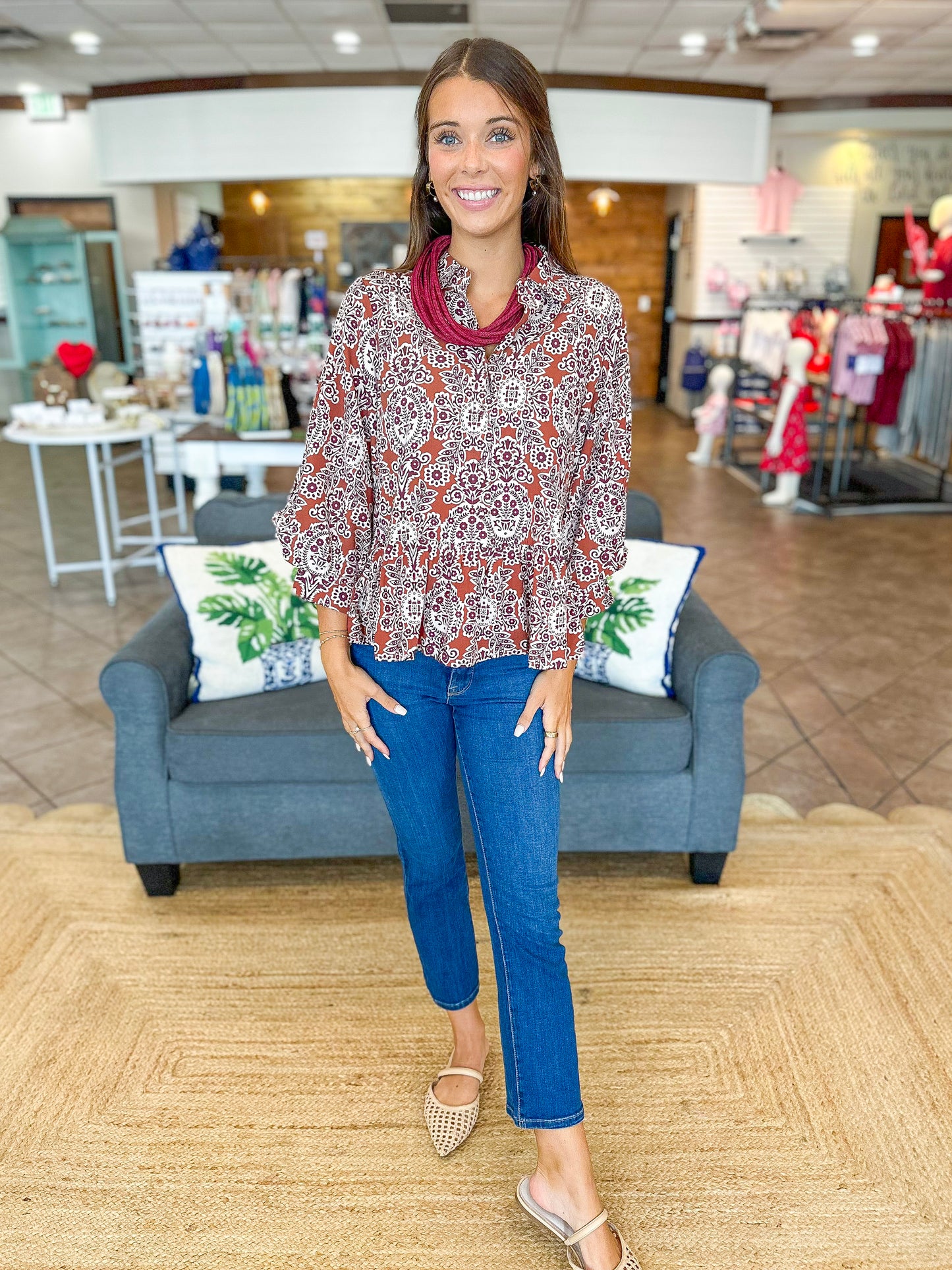 Petals & Peplum Top