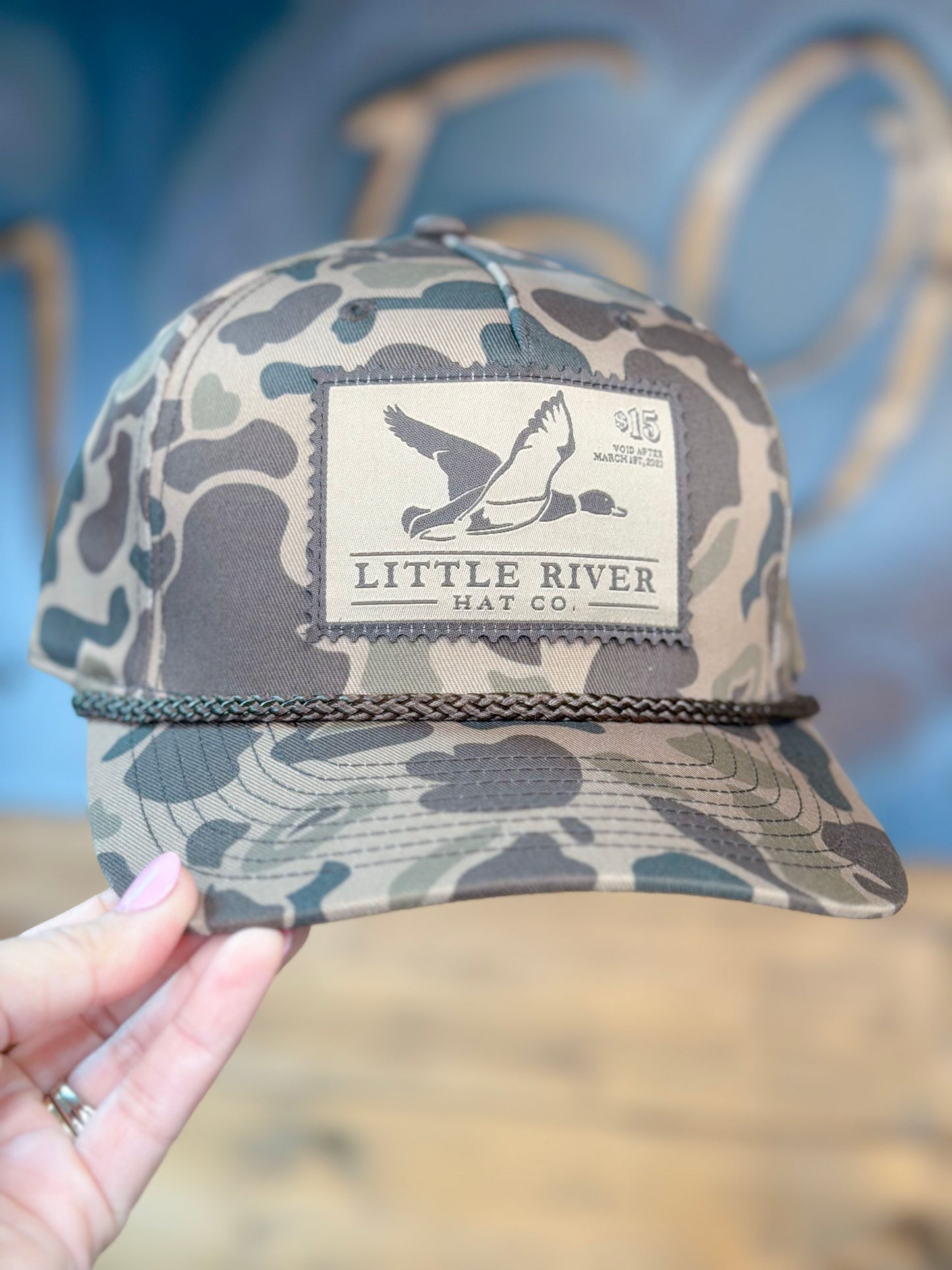 Little River Hat Co. Duck Stamp Hat 258 in Bark Duck Camo