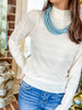 Everything You Need Sweater Top in Ivory