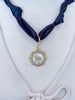 The Claire Scarf Necklace in Black