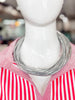 Chic Leatherette Strand in Silver