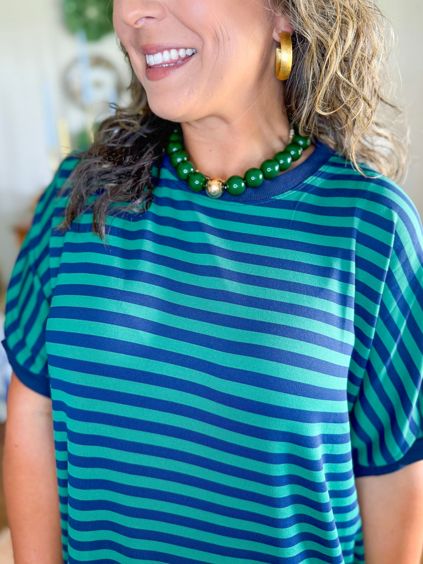 The Evergreen Stripe Dress