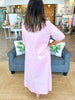 Adrienne Audrey Midi Dress in Pink