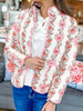 Sweet Secrets Floral Quilted Jacket