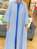 Charleston Charm Maxi Dress in Navy