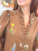Ivy of Fall Top in Brown