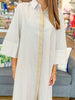Charleston Charm Maxi Dress in Tan