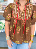 Autumn Muse Floral Top
