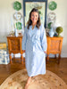 Victoria Dunn | Quinn Maxi Dress in Sky Mosaic