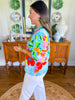 Raya Top in Floral Sky