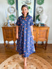 Caryn Lawn | Georgia Bird Dress in Navy