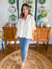 The Easy Escape Stripe Top in Taupe